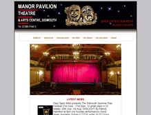 Tablet Screenshot of manorpavilion.com